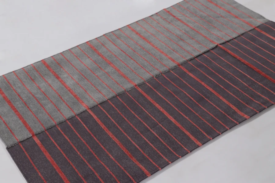 Contemporary Dhurrie Striped Flatweave