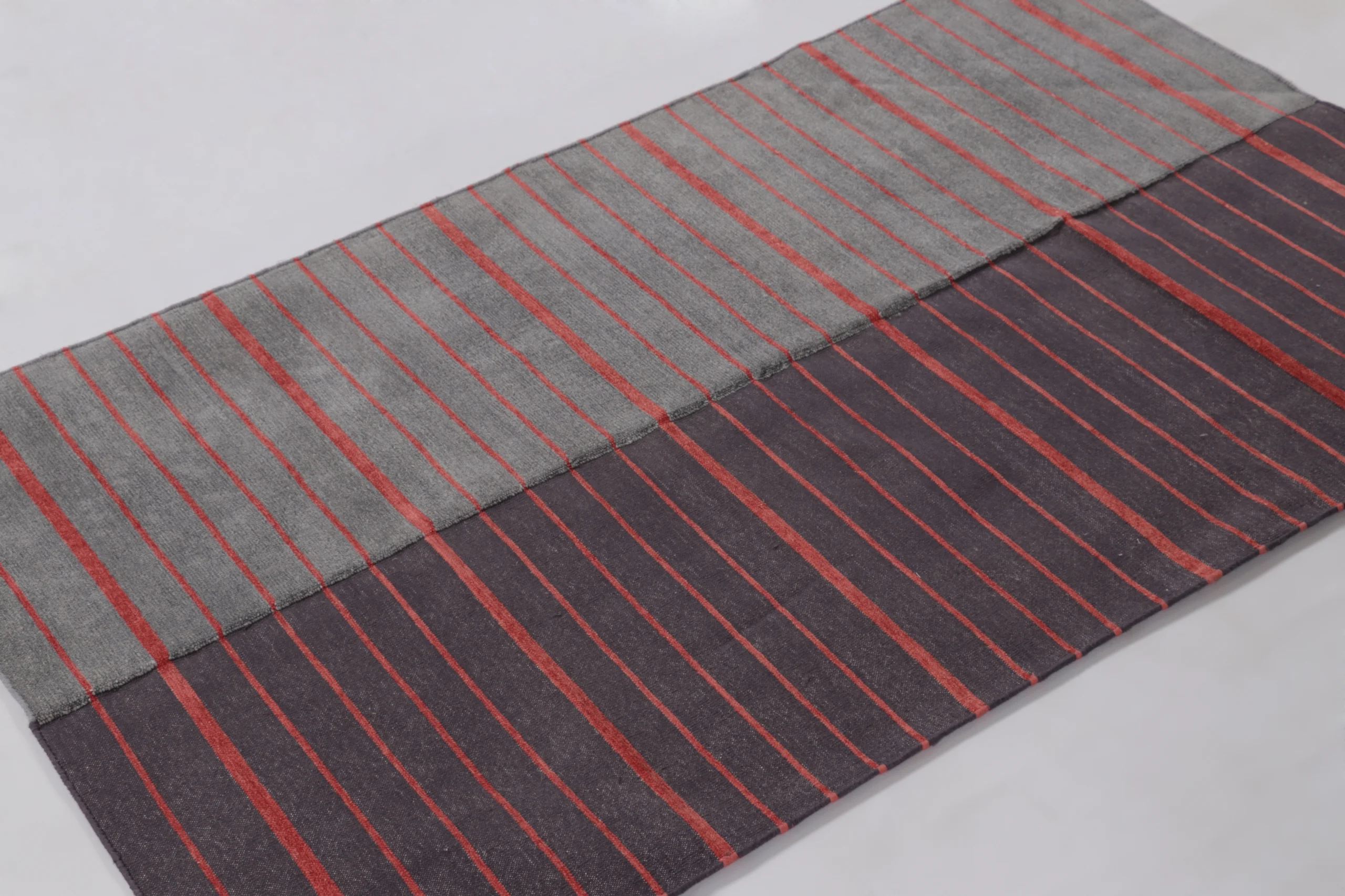 Contemporary Dhurrie Striped Flatweave