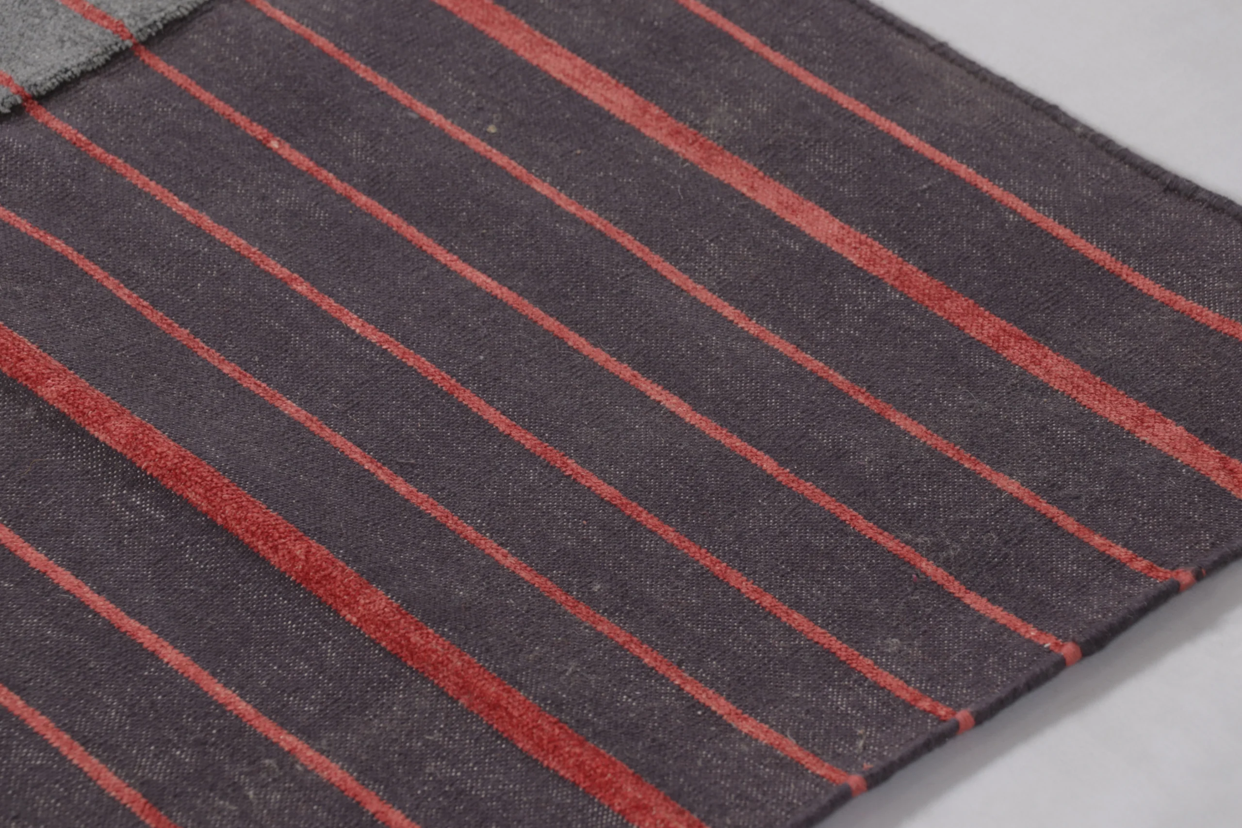 Contemporary Dhurrie Striped Flatweave