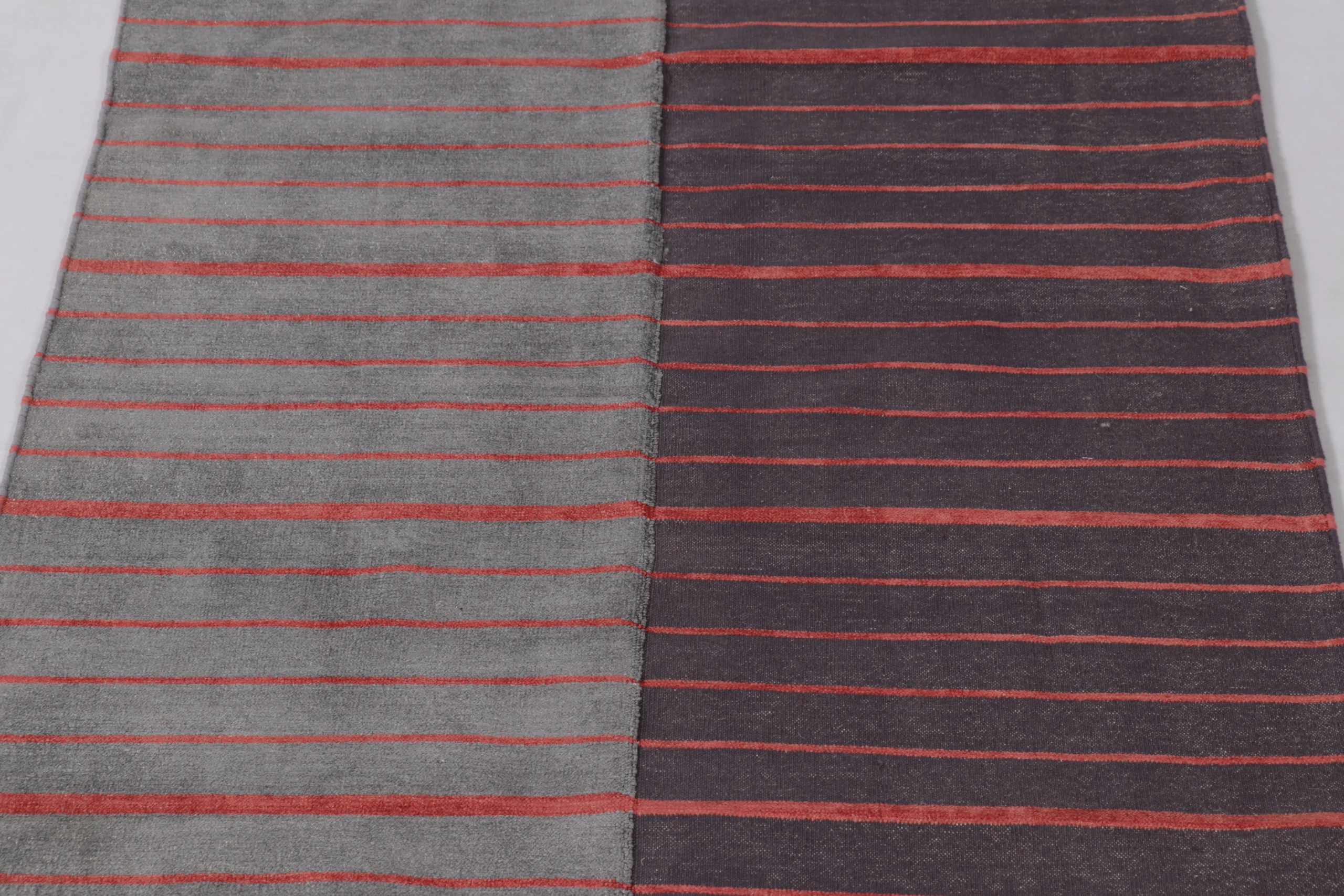Contemporary Dhurrie Striped Flatweave