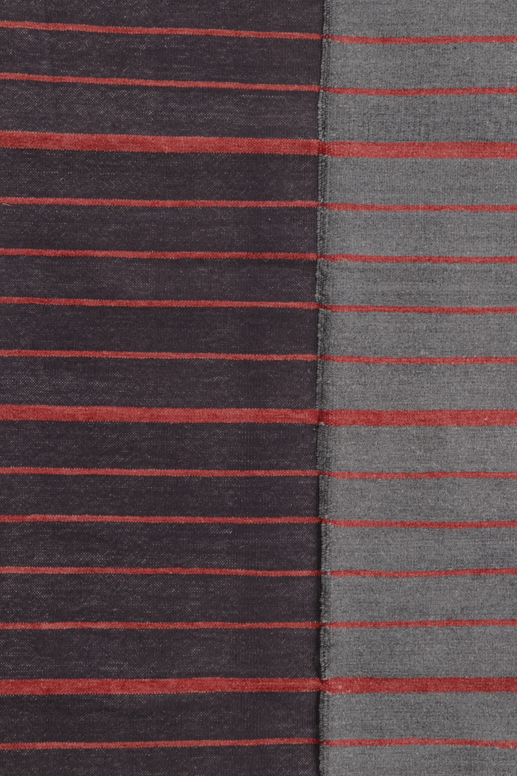 Contemporary Dhurrie Striped Flatweave