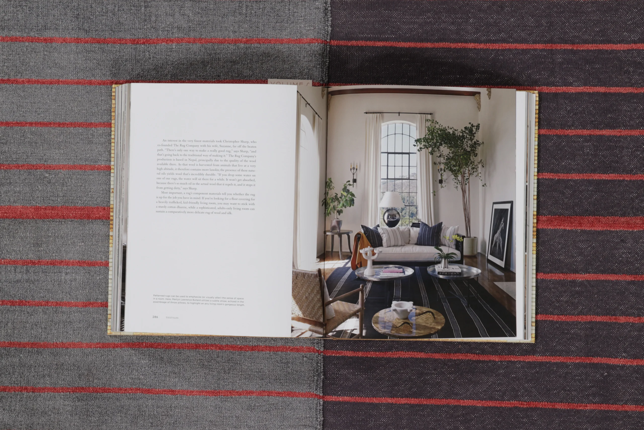 Contemporary Dhurrie Striped Flatweave