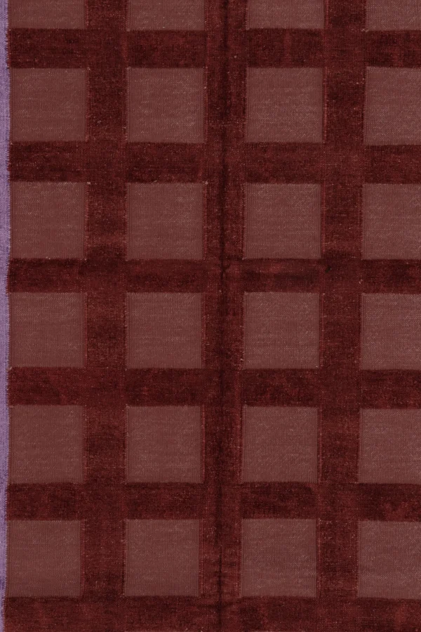 Contemporary Geometric Dhurrie Flatweave Rug