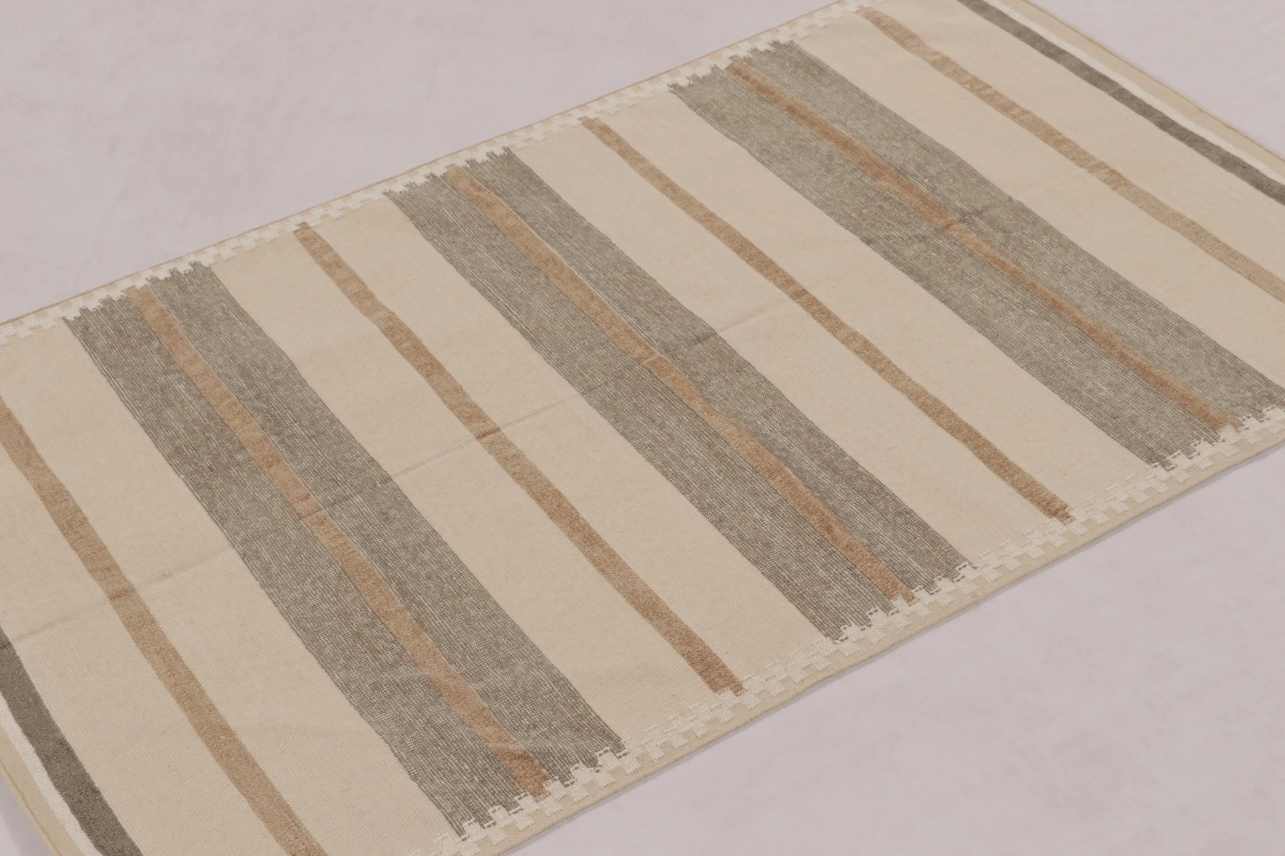 Contemporary Dhurrie Striped Flatweave