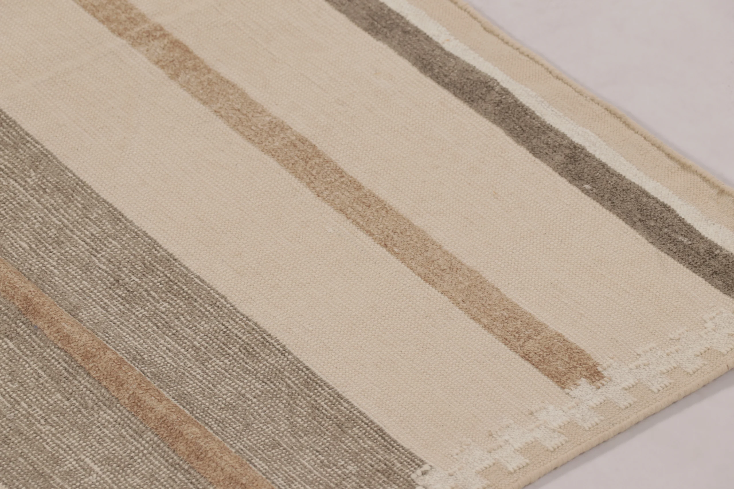 Contemporary Dhurrie Striped Flatweave