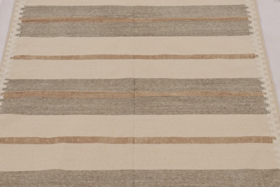 Contemporary Dhurrie Striped Flatweave