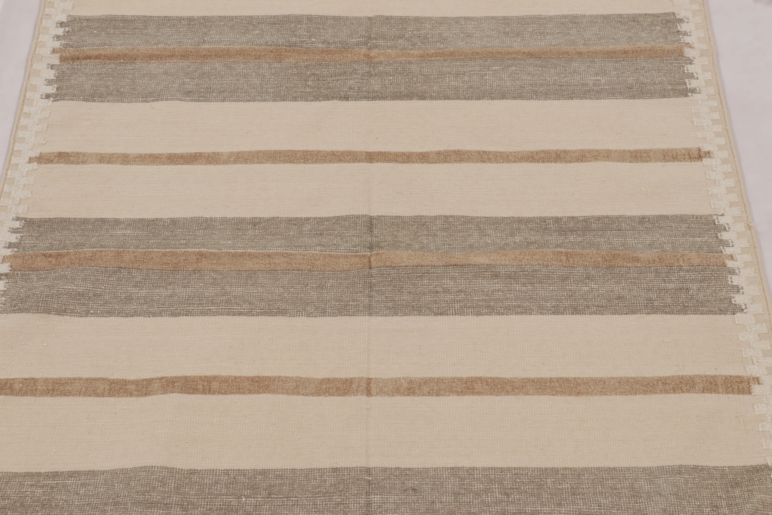 Contemporary Dhurrie Striped Flatweave