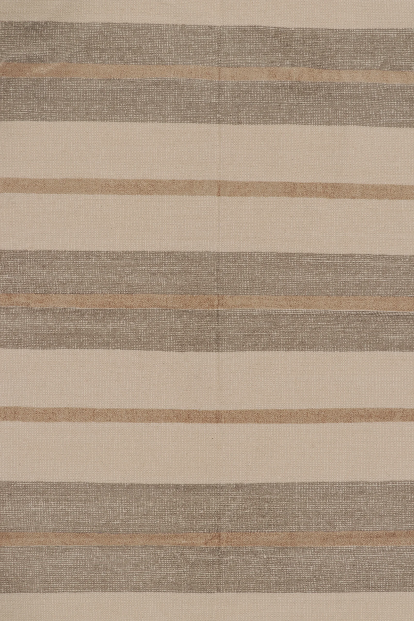 Contemporary Dhurrie Striped Flatweave