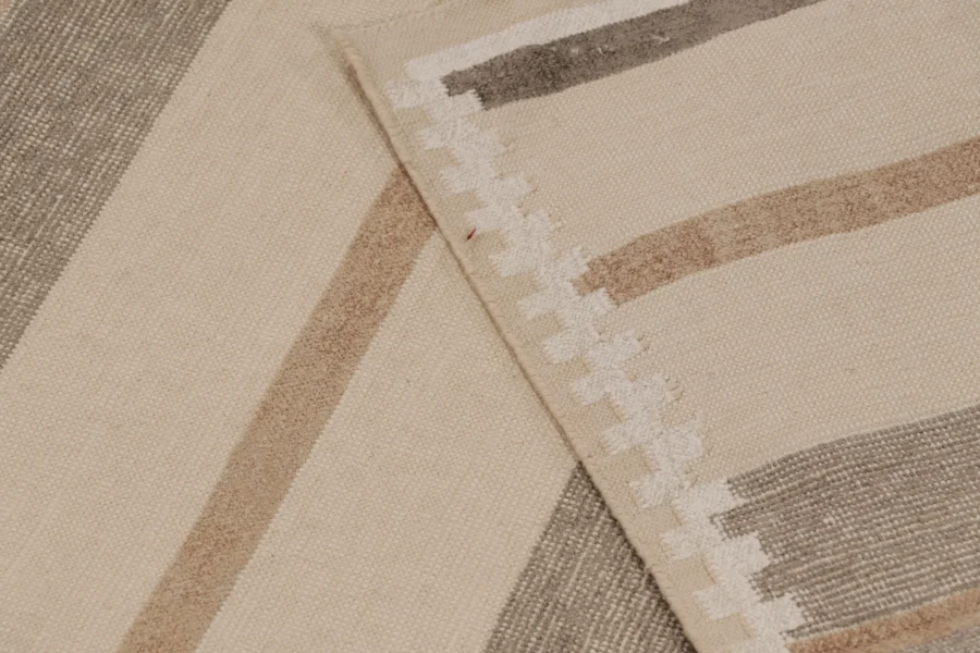 Contemporary Dhurrie Striped Flatweave