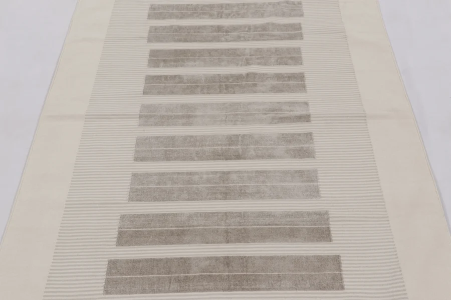 Contemporary Striped Dhurrie Flatweave