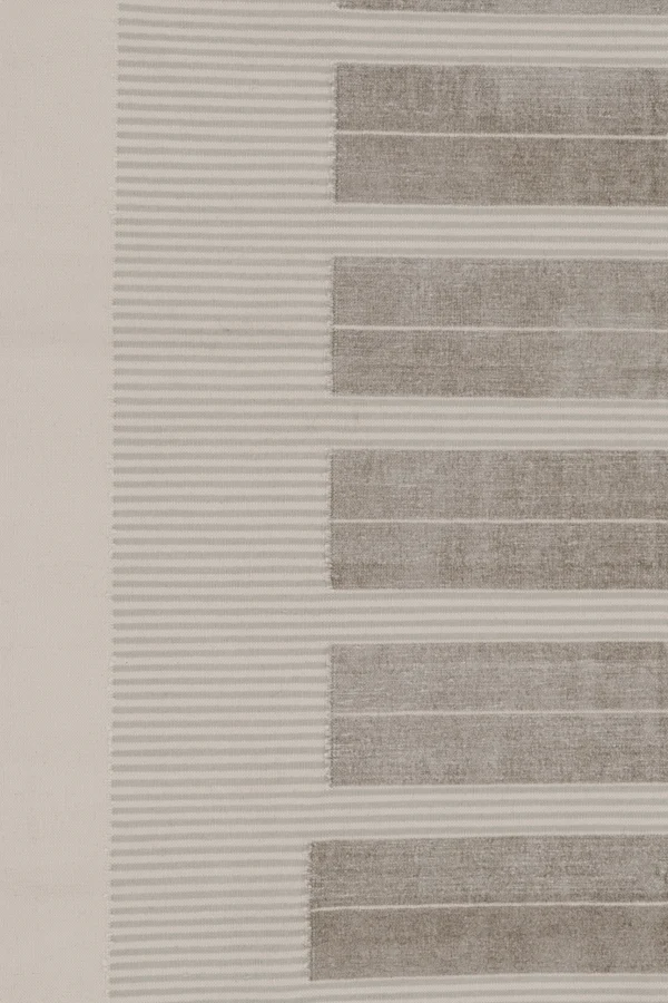 Contemporary Striped Dhurrie Flatweave