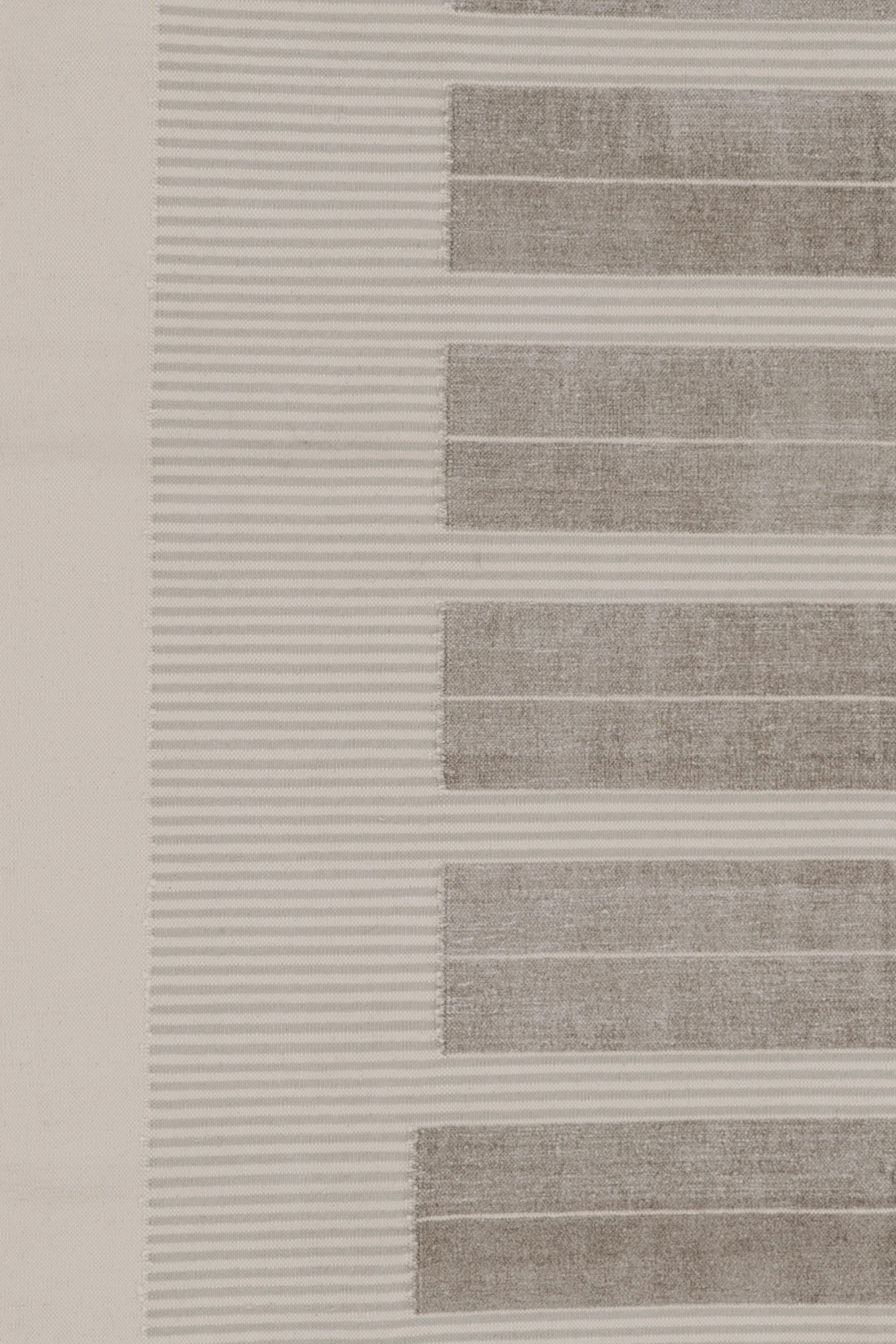 Contemporary Striped Dhurrie Flatweave