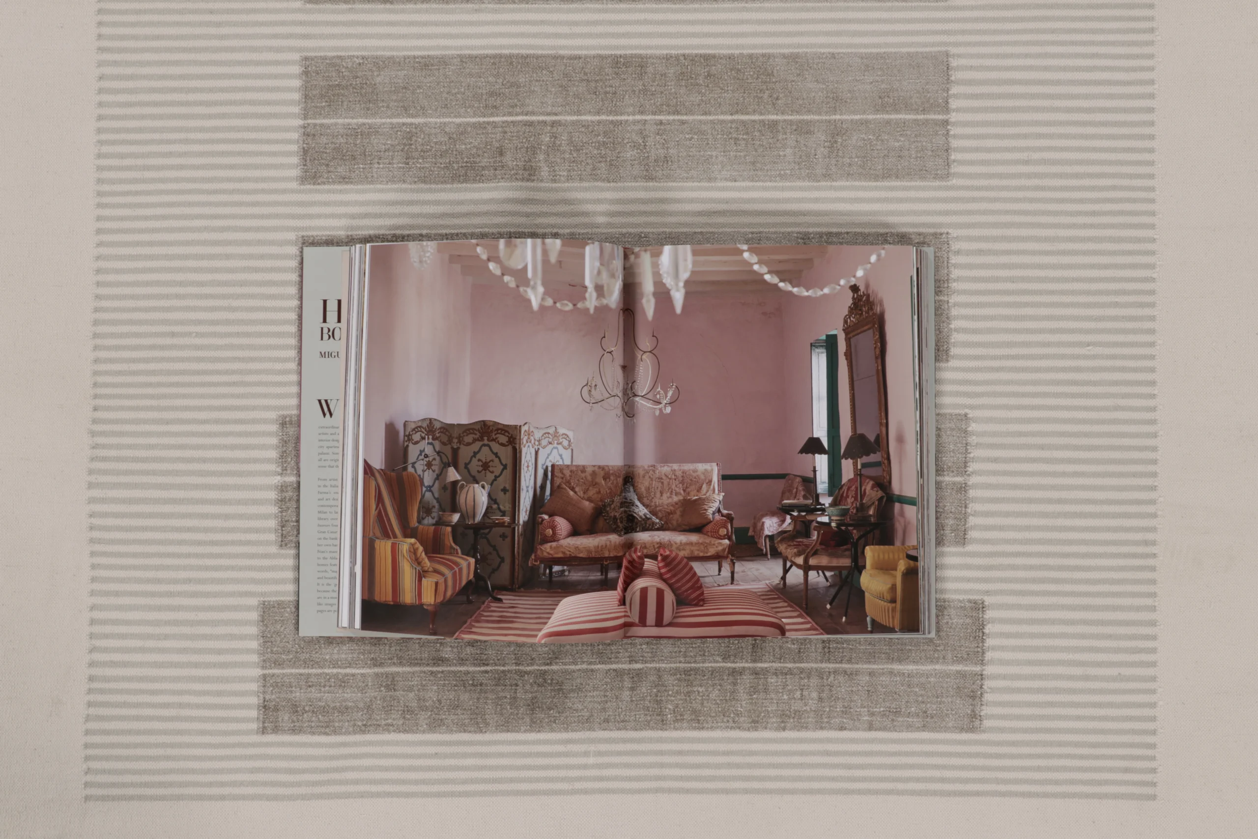 Contemporary Striped Dhurrie Flatweave