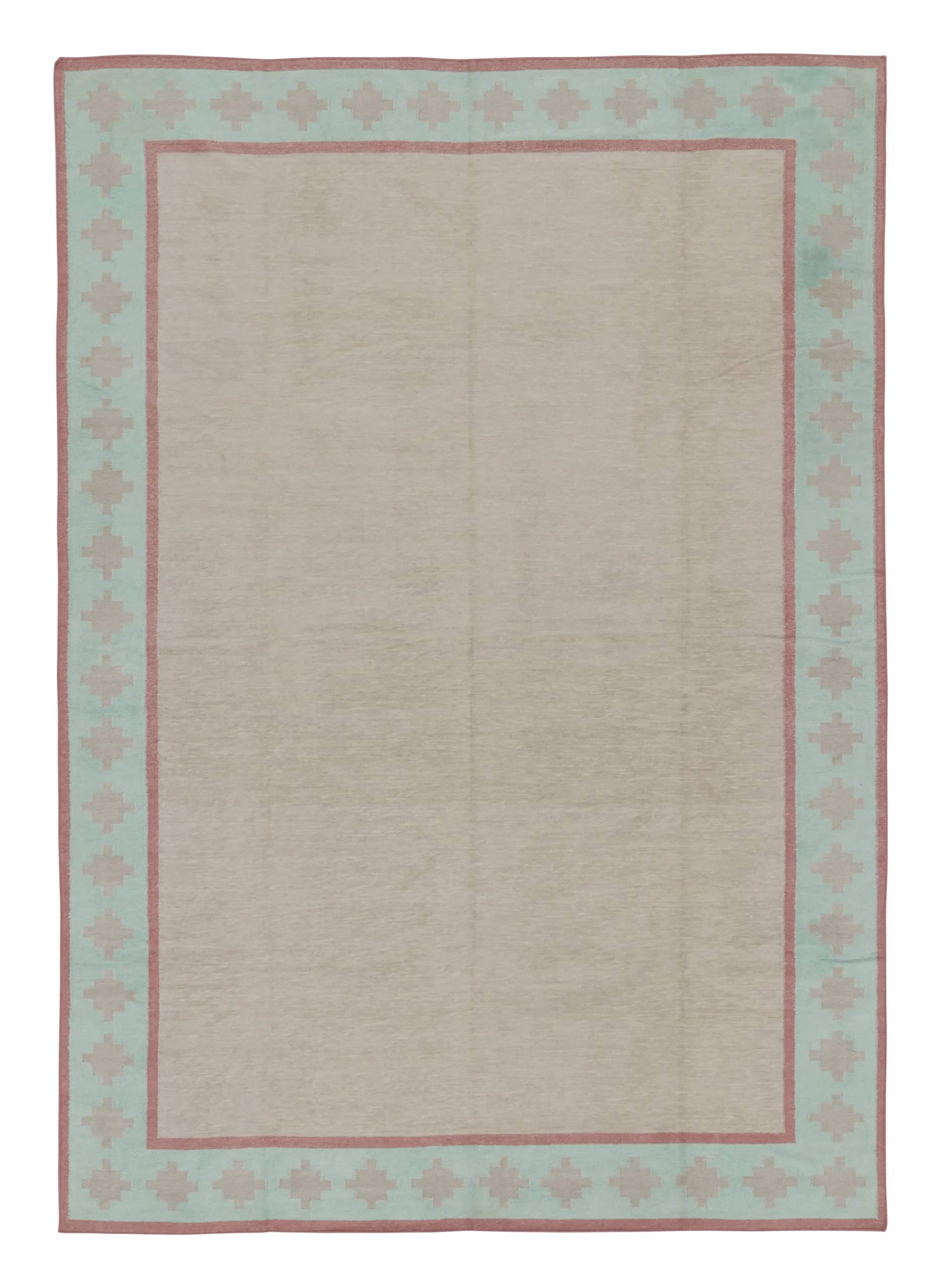 Contemporary Dhurrie Flatweave Rug
