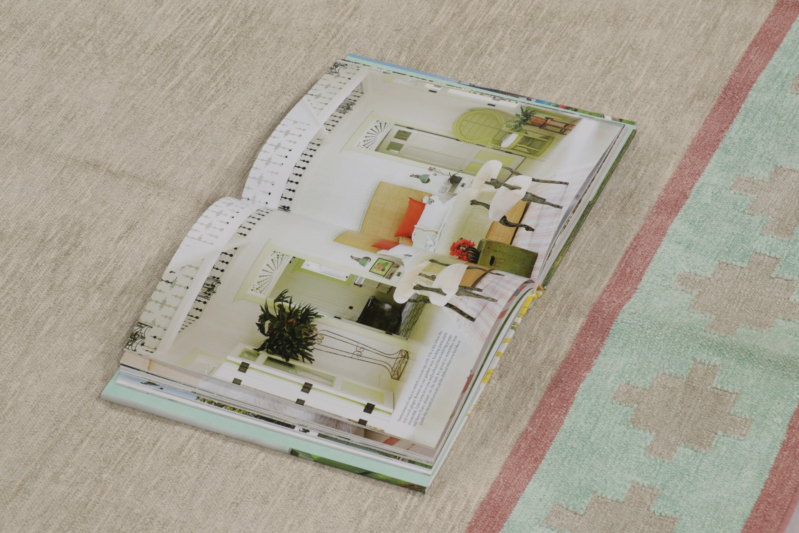 Contemporary Dhurrie Flatweave Rug