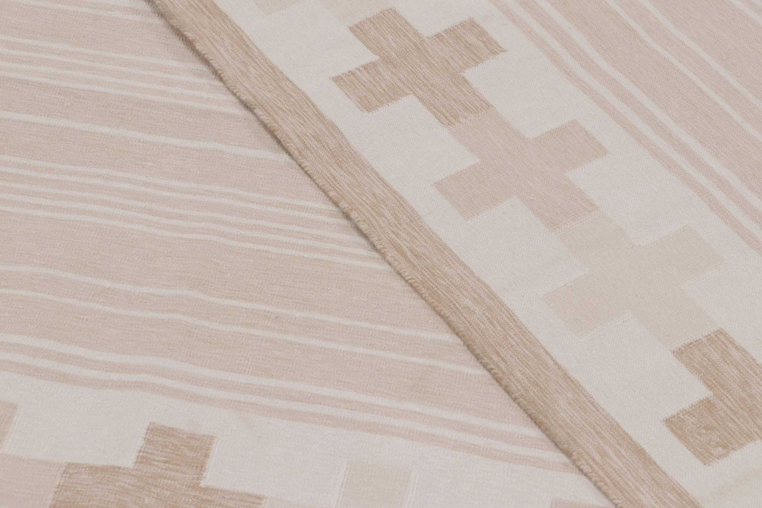 Contemporary Indian Dhurrie Flatwave Rug