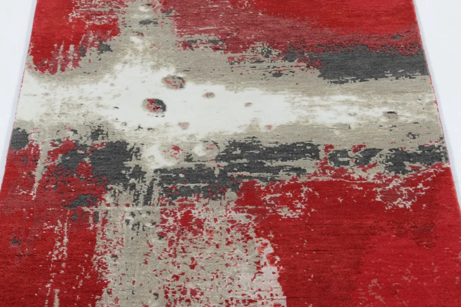 Contemporary Abstract Runner Rug