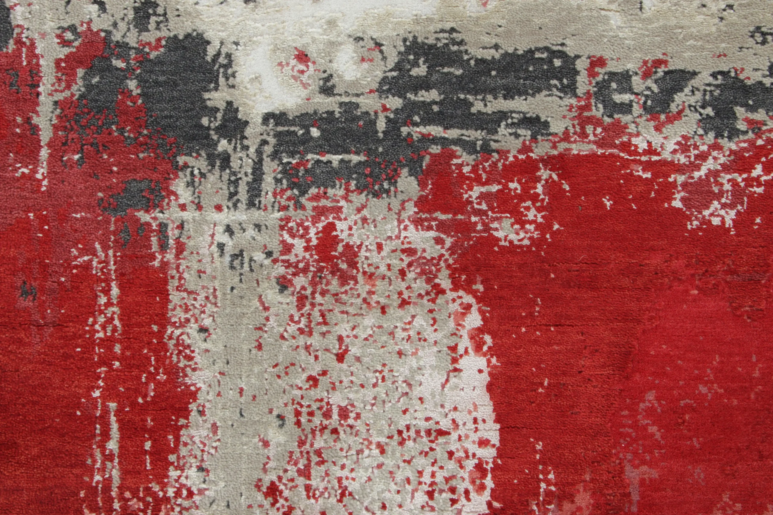 Contemporary Abstract Runner Rug