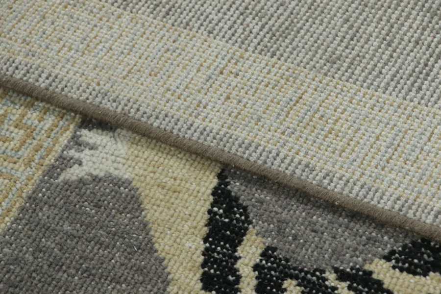Modern Distressed Tiger Runner Rug