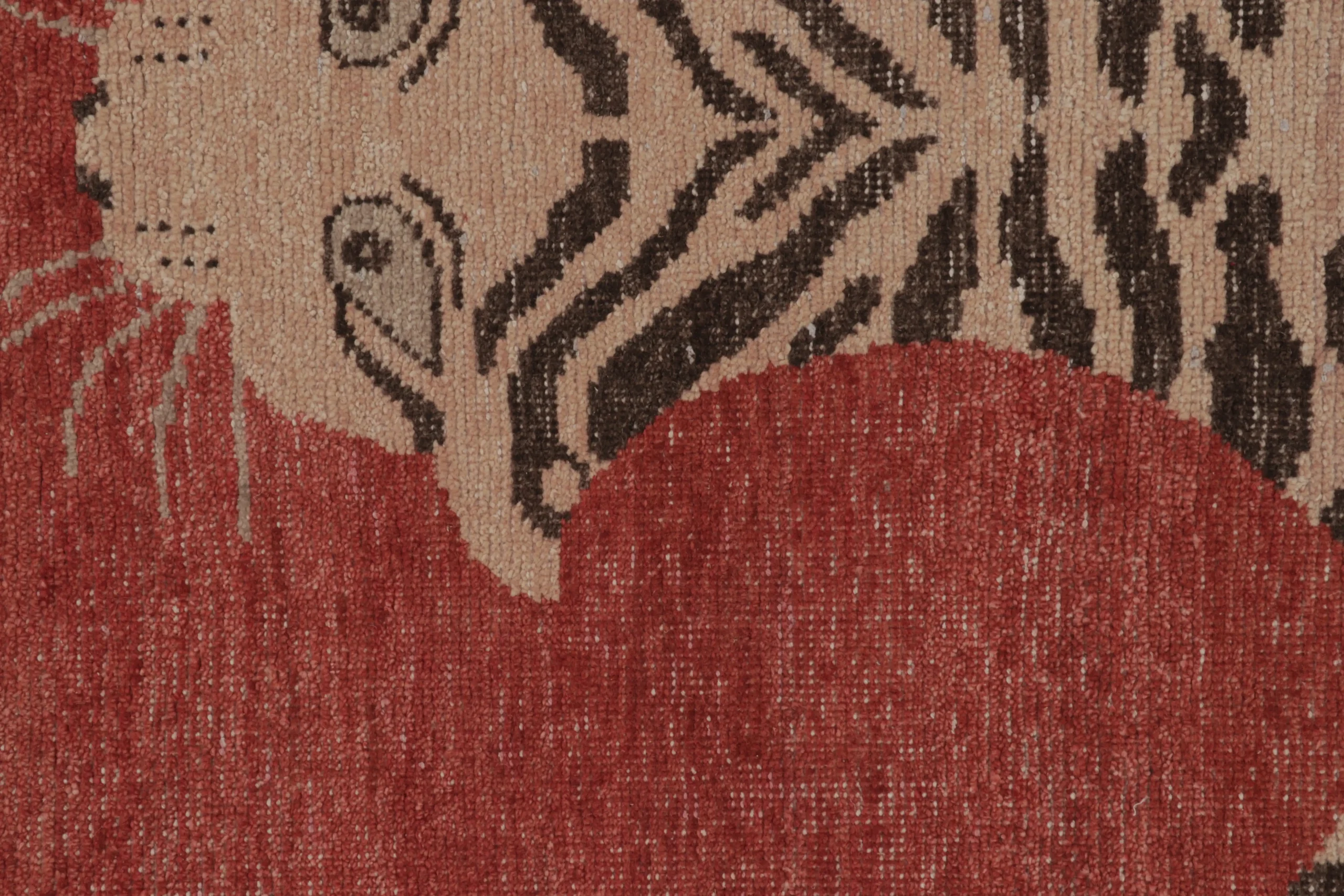 Modern Distressed Tiger Rug