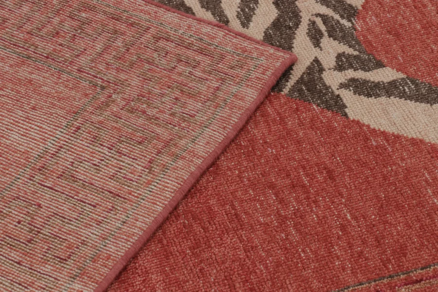 Modern Distressed Tiger Rug