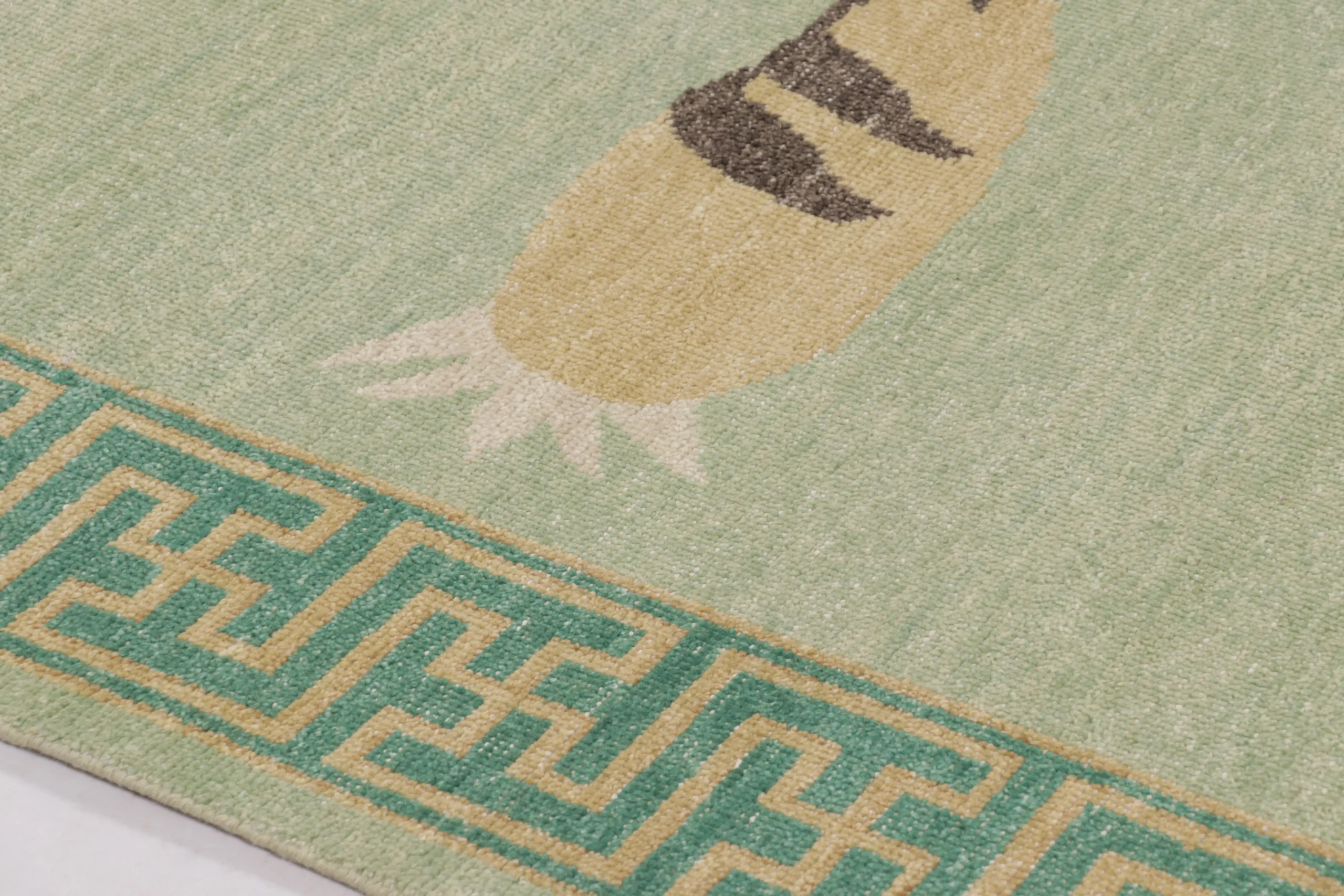 Modern Distressed Tiger Rug