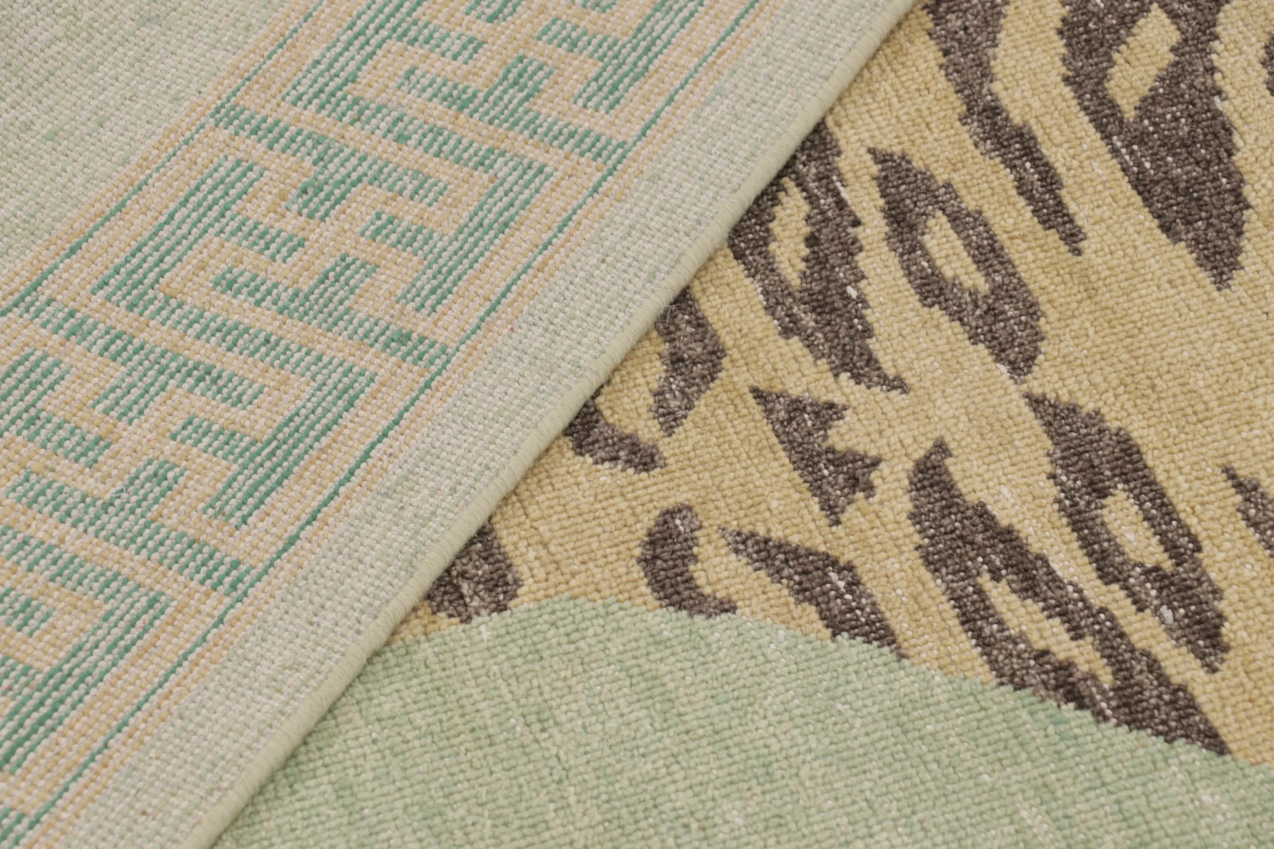 Modern Distressed Tiger Rug