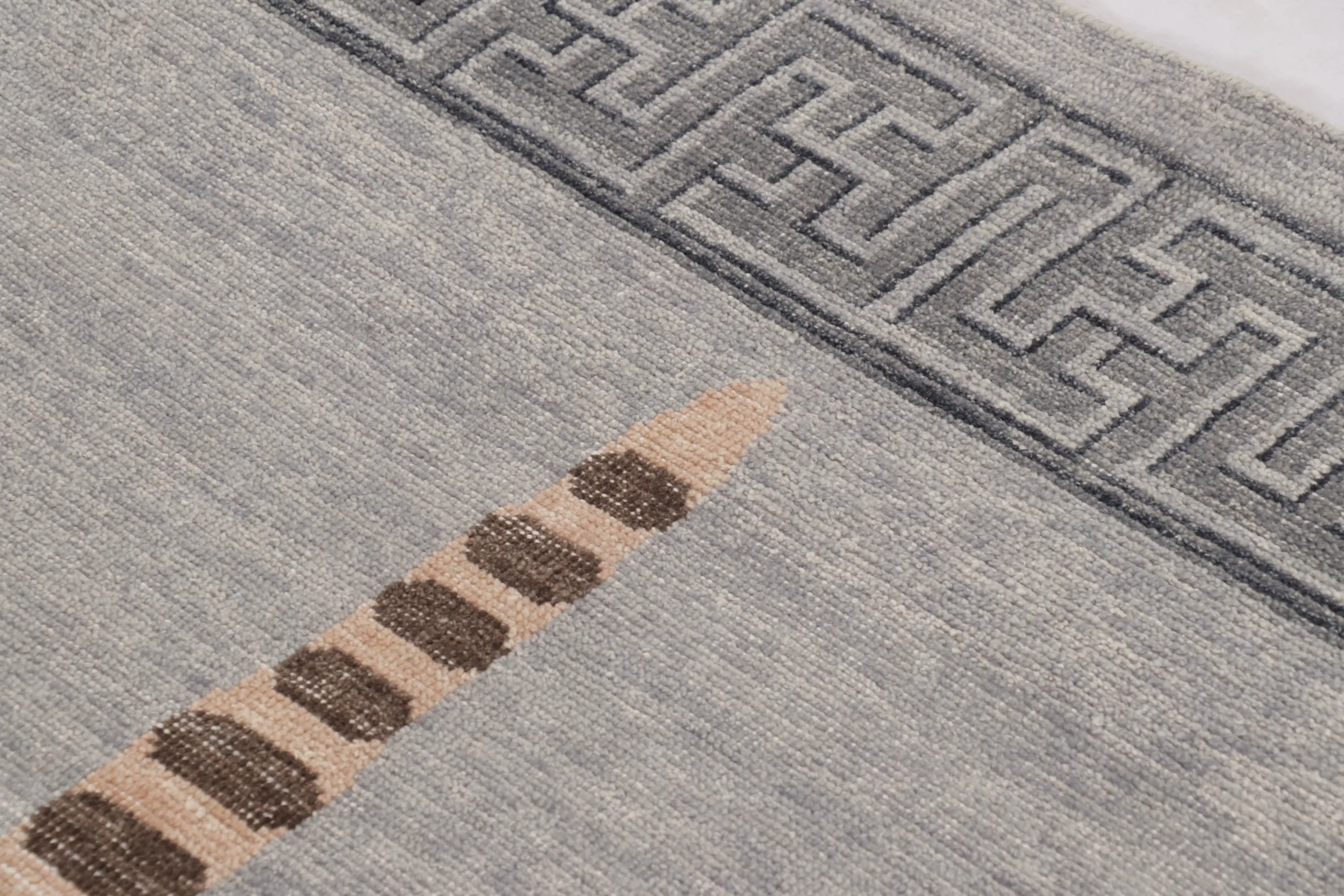 Modern Distressed Tiger Rug
