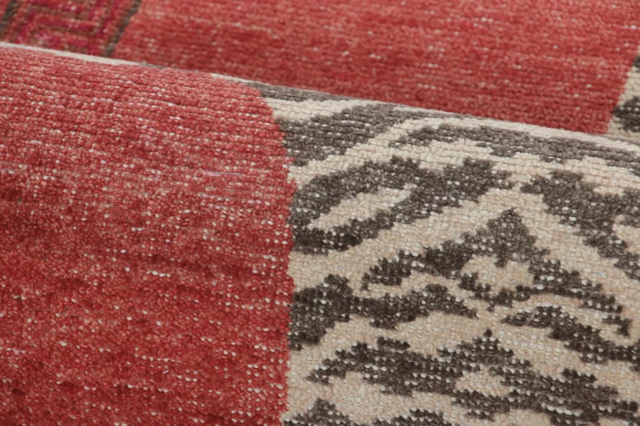 Modern Distressed Tiger Runner Rug