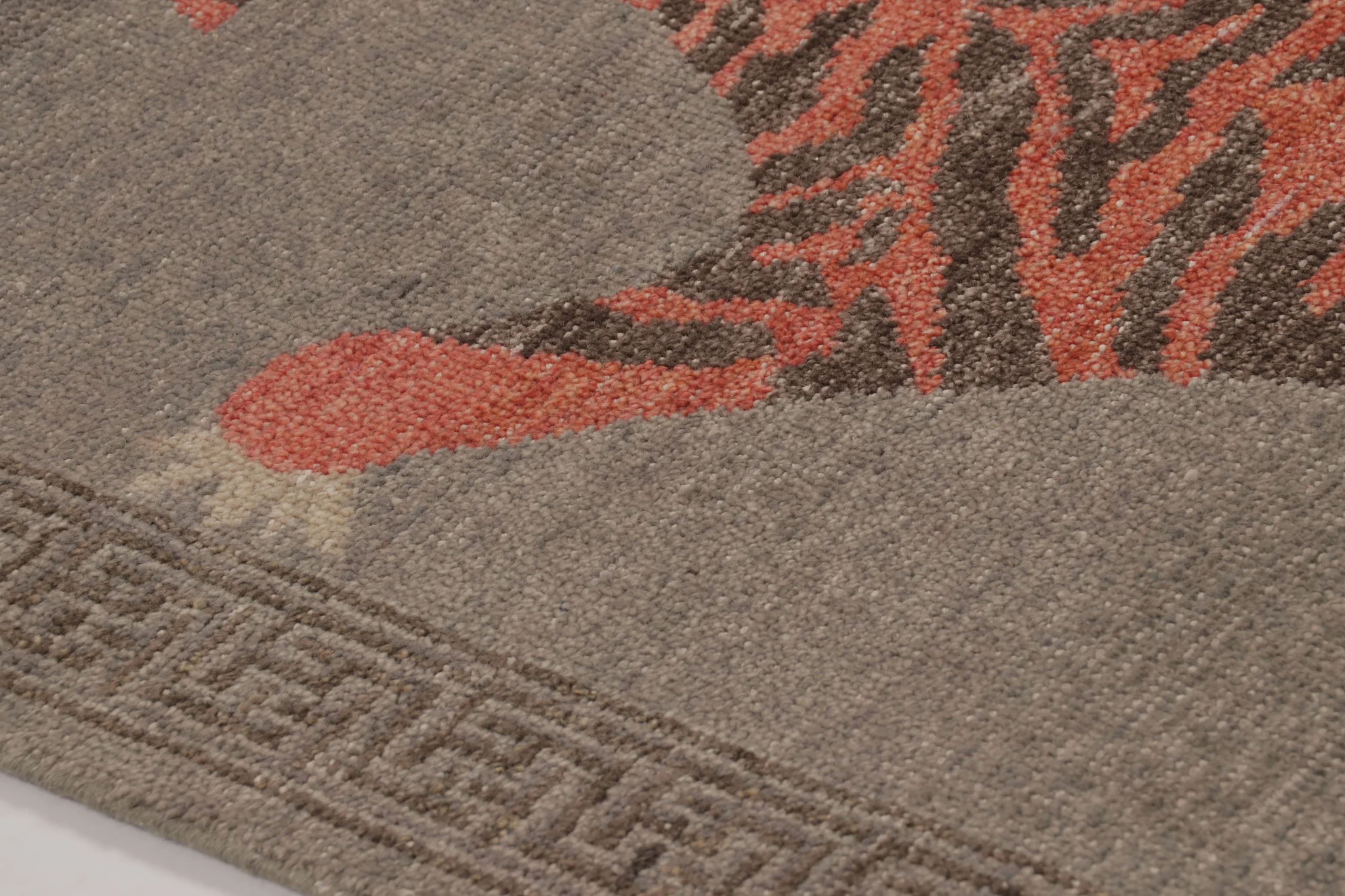 Rug & Kilim’s Modern Pictorial Distressed Runner Rug