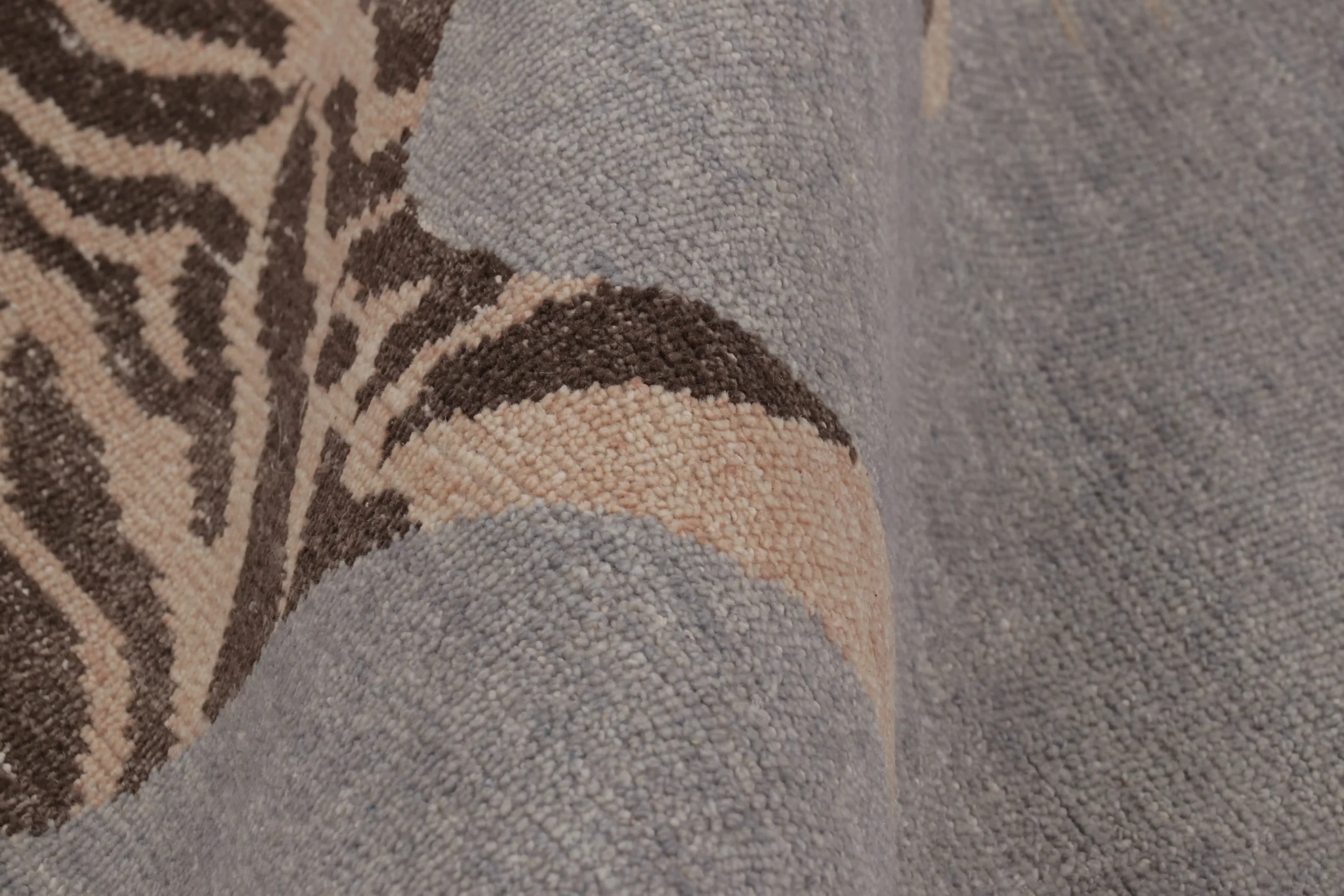 Modern Distressed Tiger Rug