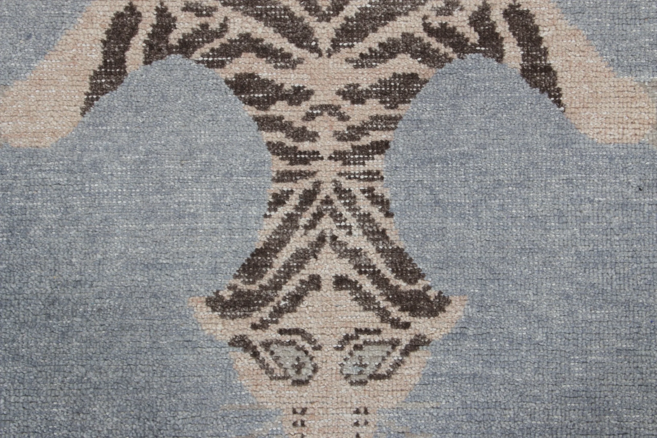 Modern Distressed Tiger Runner Rug
