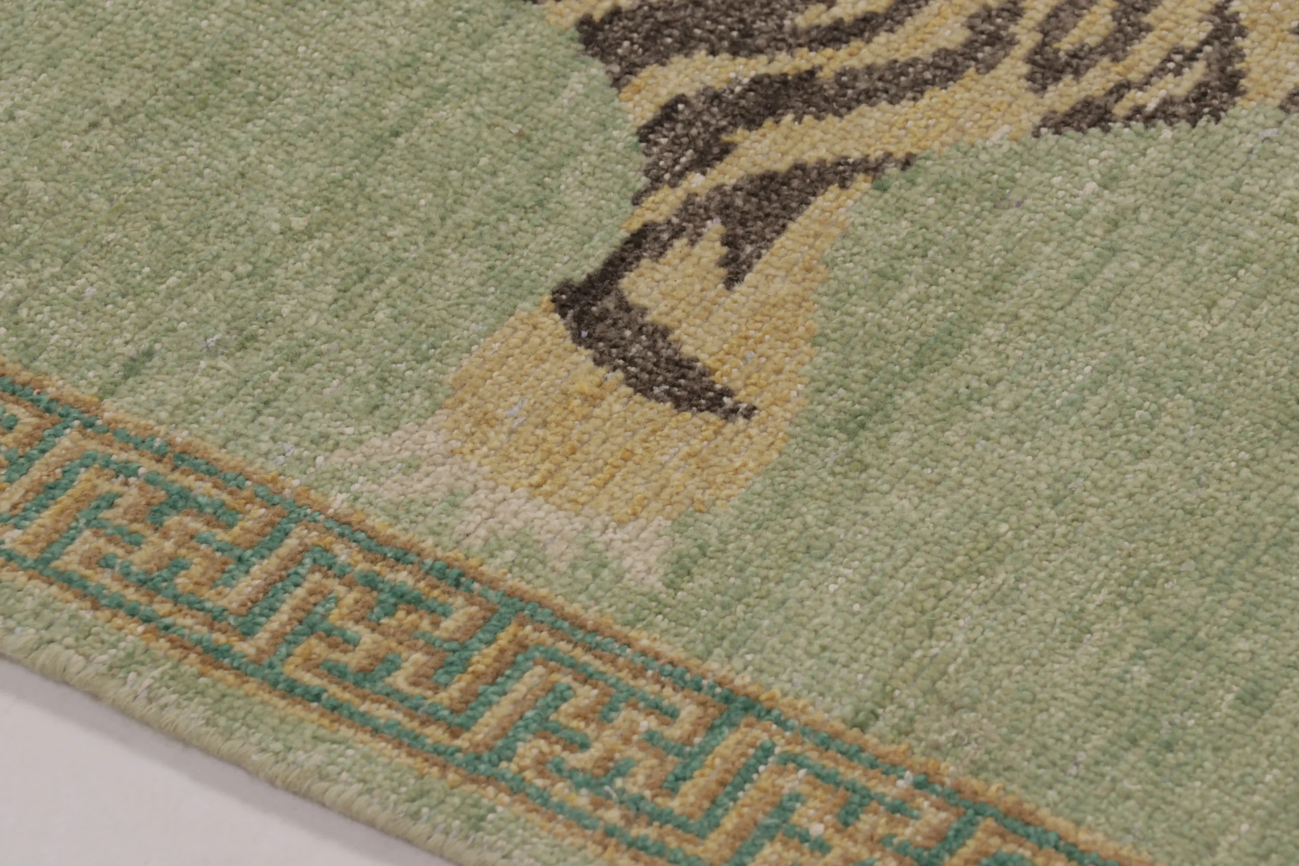 Modern Distressed Tiger Runner Rug