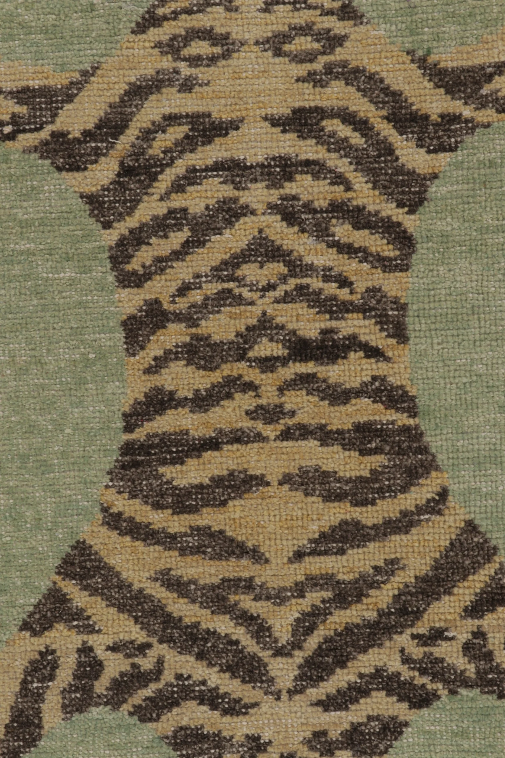 Modern Distressed Tiger Runner Rug