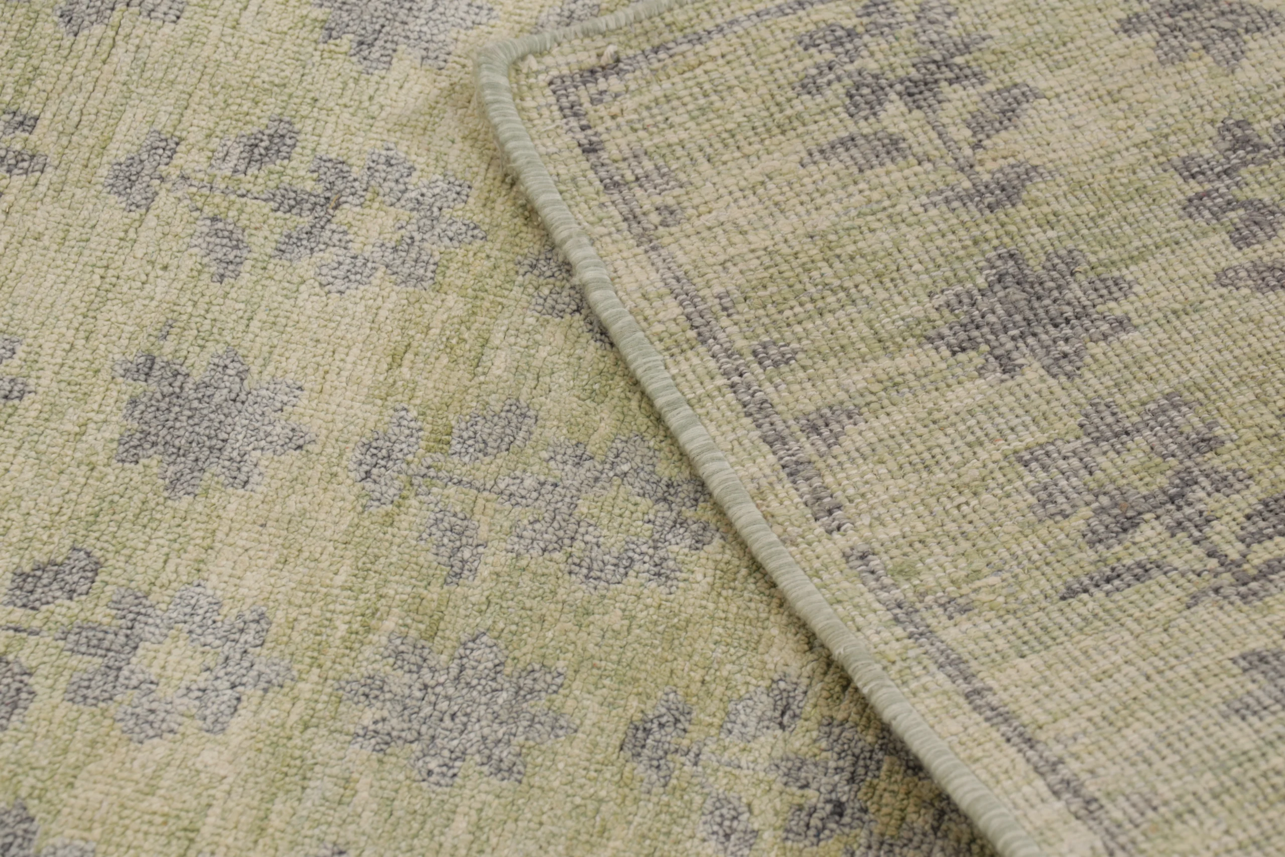 Floral Block Print Square Rug