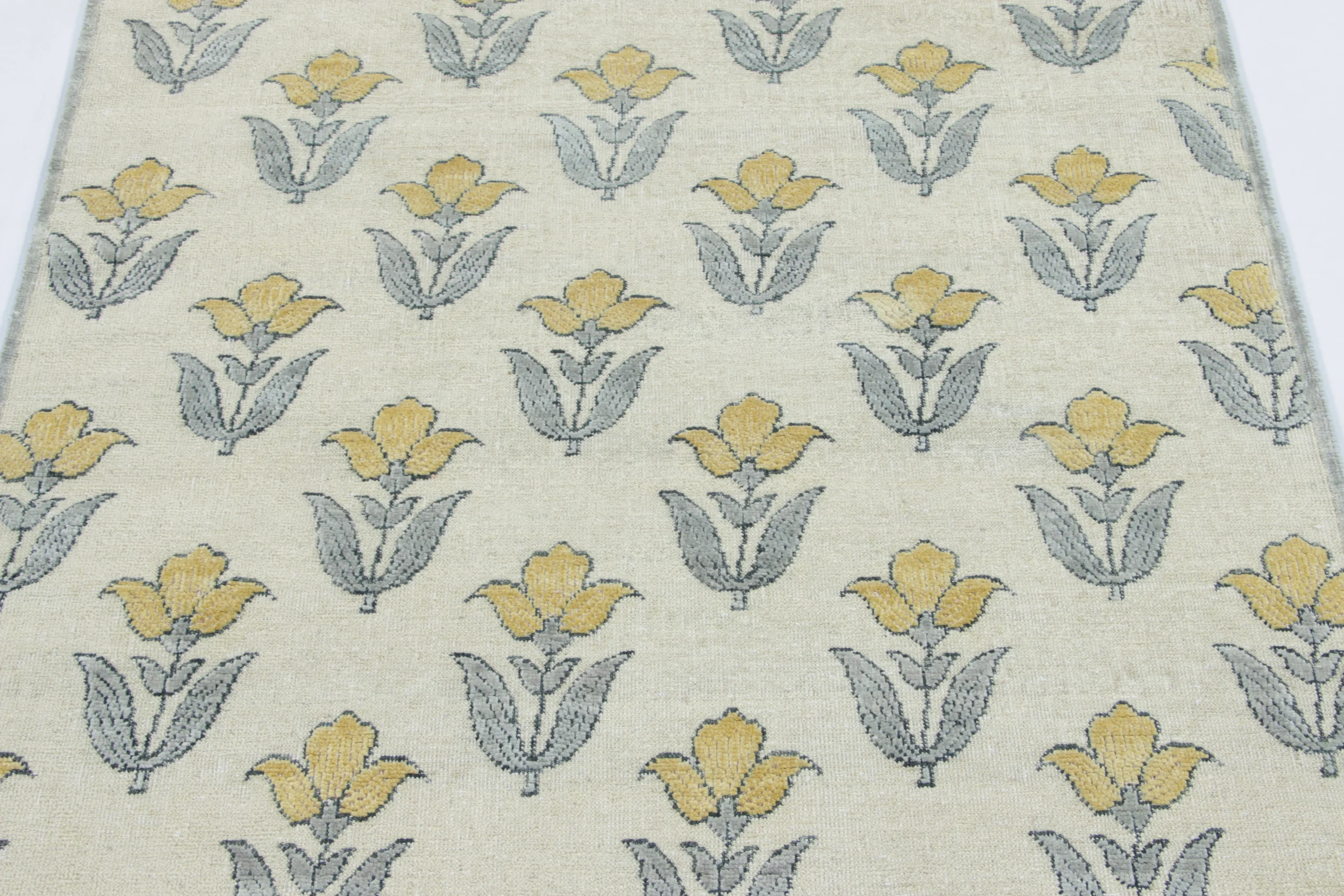 Rug & Kilim’s Floral Block Print Rug