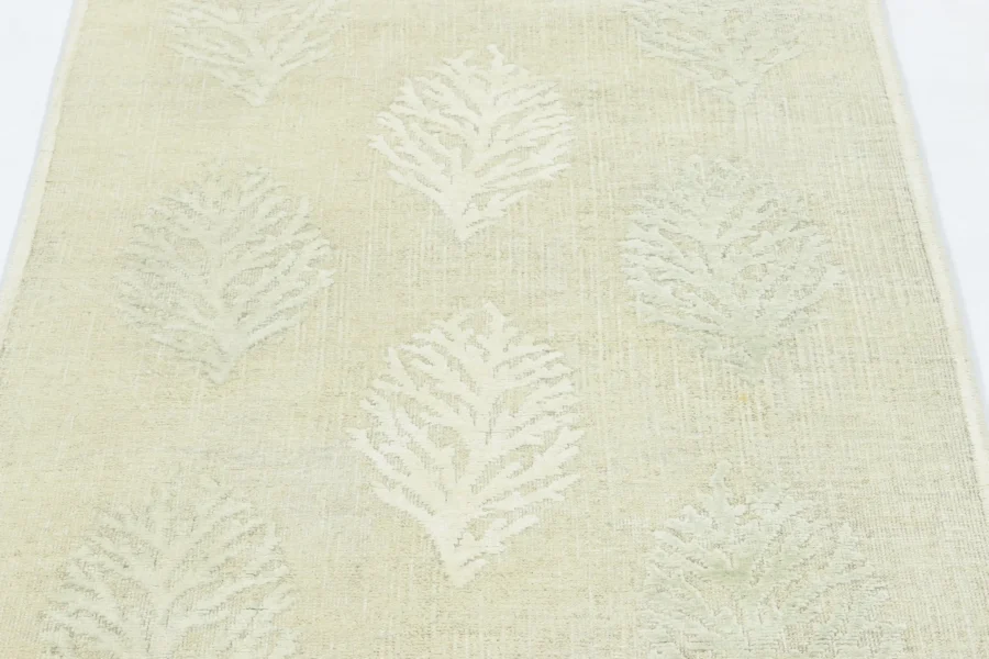 Floral Block Print Runner Rug