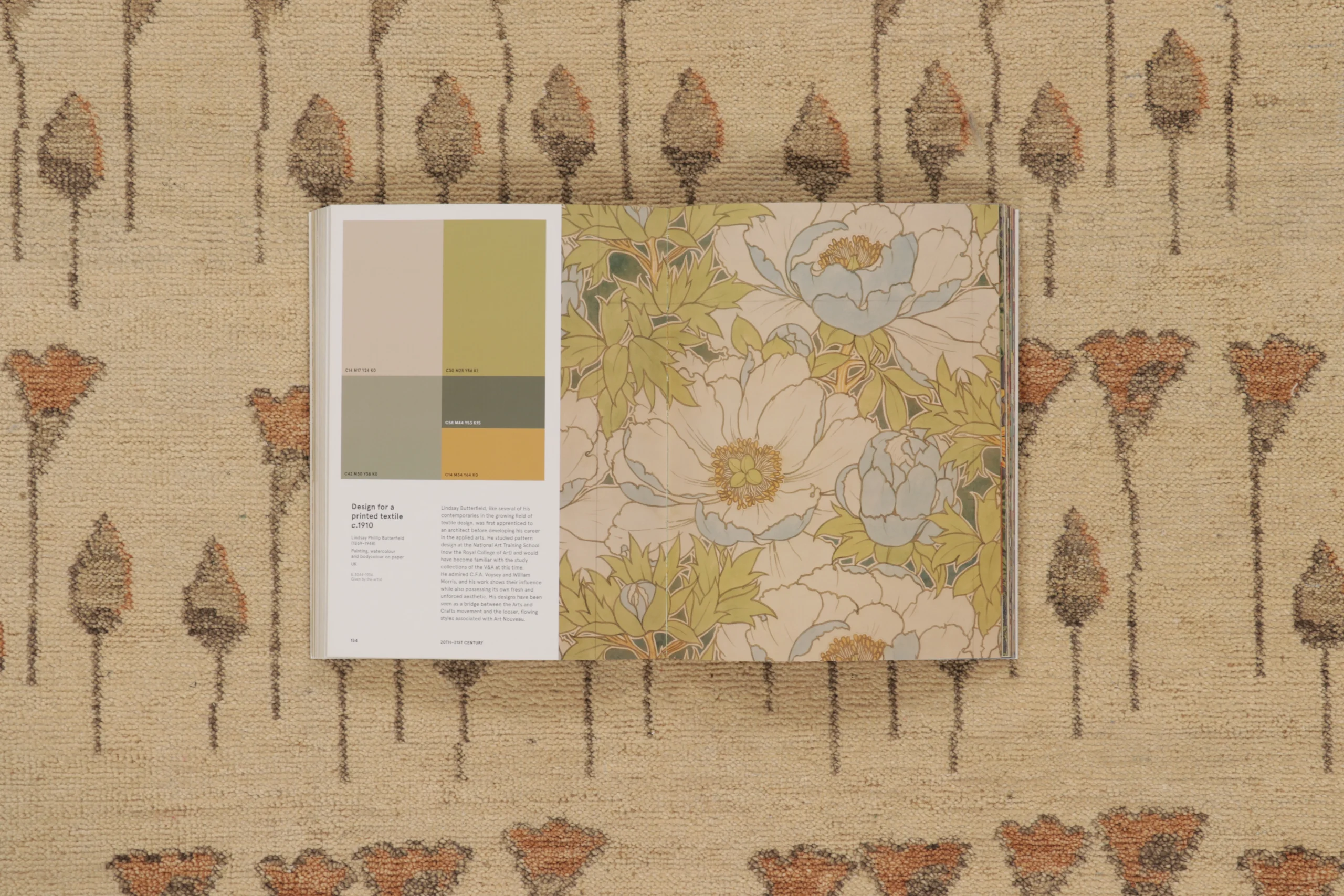 Modern Block Print Rug