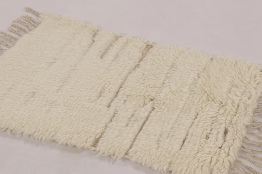 Modern Moroccan High Pile Rug