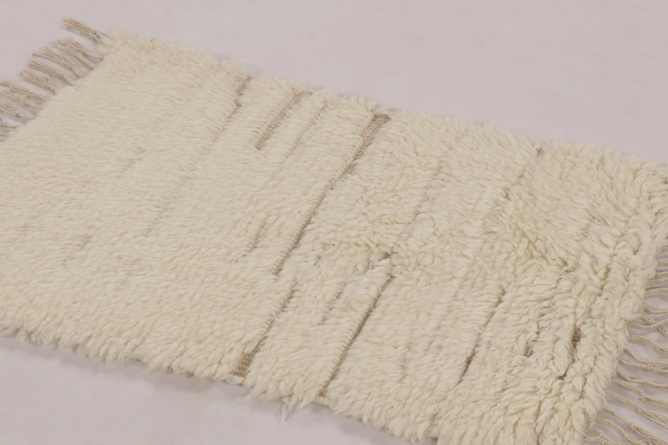 Modern Moroccan High Pile Rug