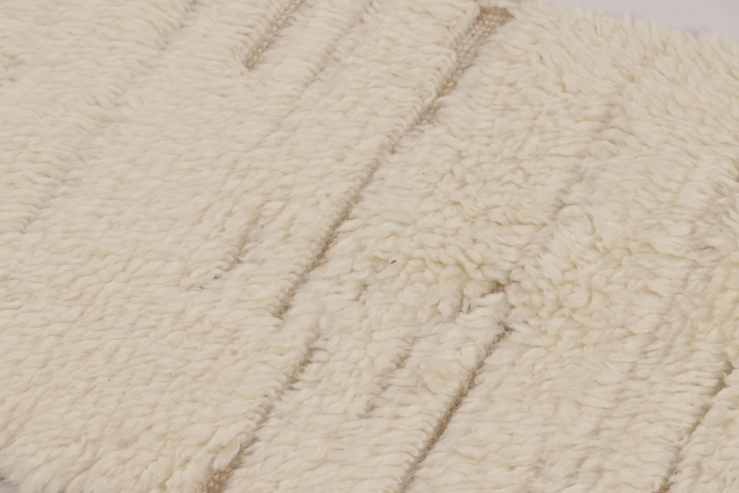 Modern Moroccan High Pile Rug