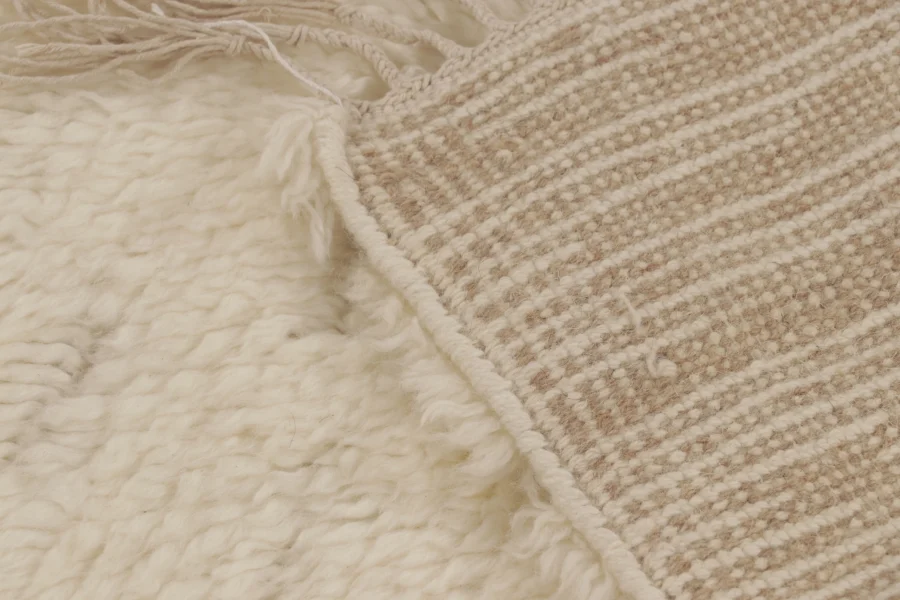 Modern Moroccan High Pile Rug