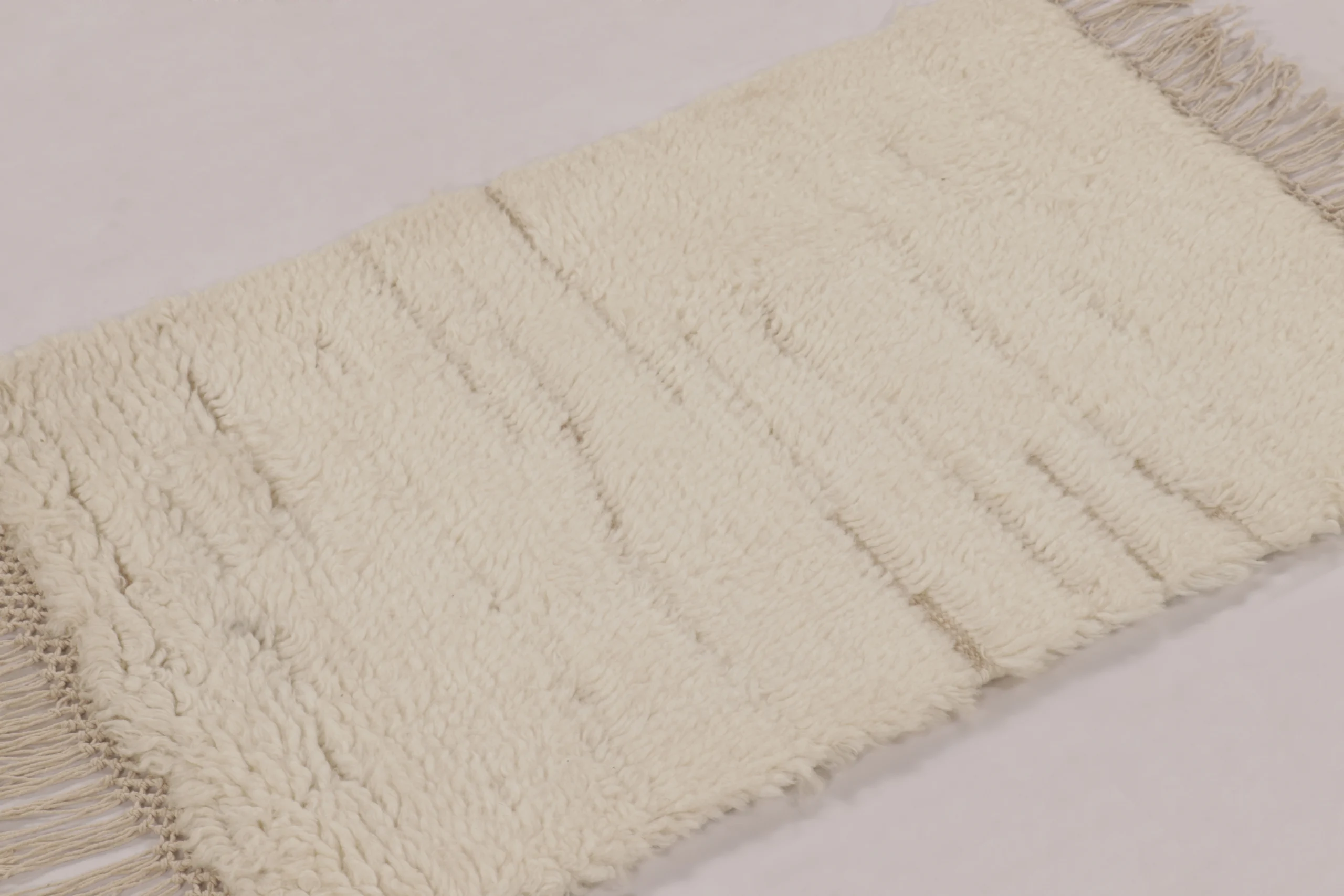 Modern Moroccan High Pile Rug