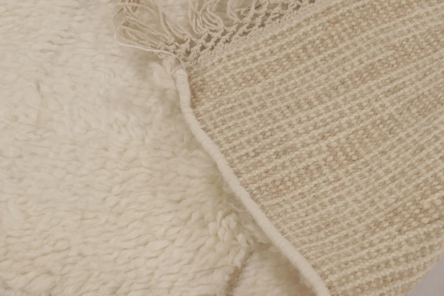 Modern Moroccan High Pile Rug