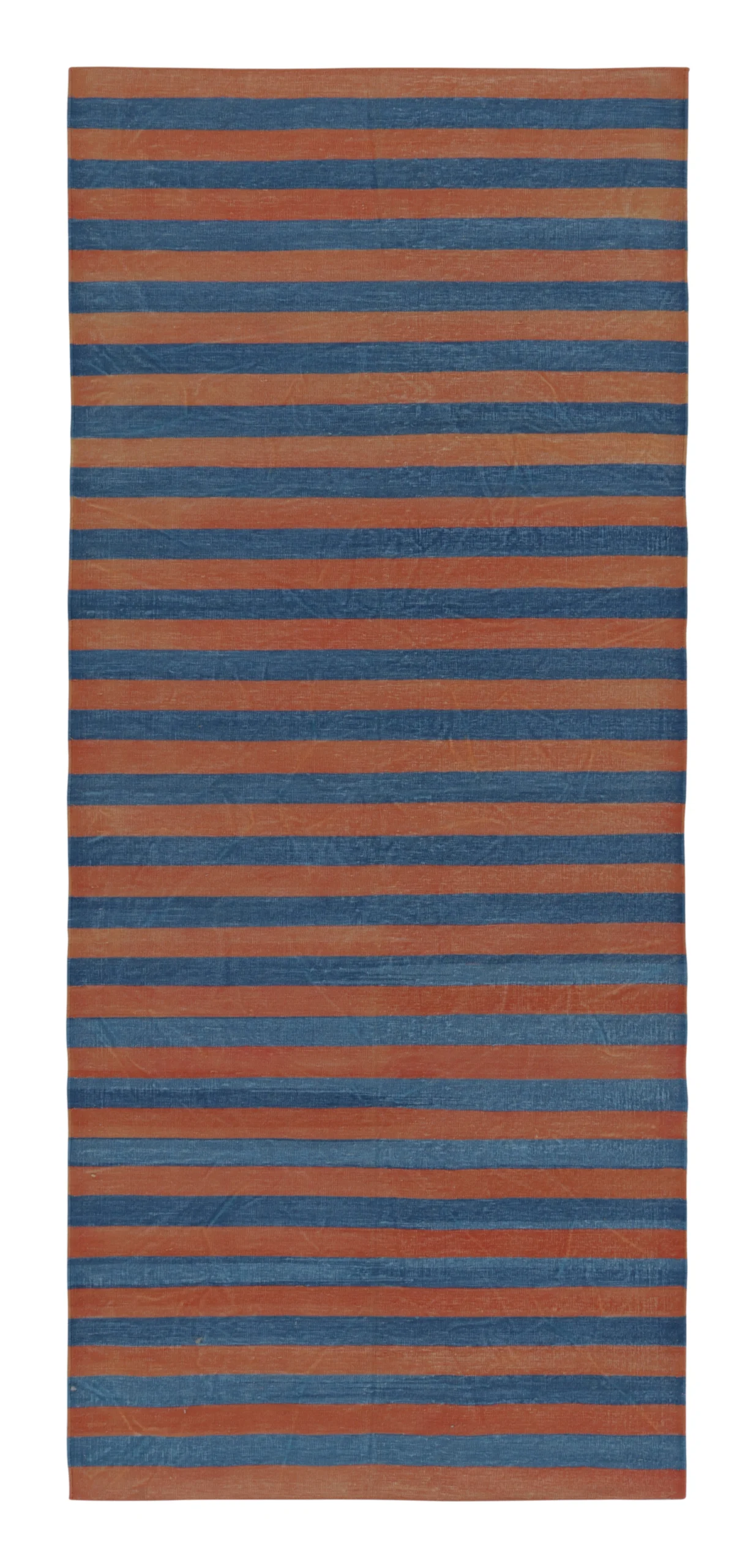 Contemporary Striped Dhurrie Runner Flatweave
