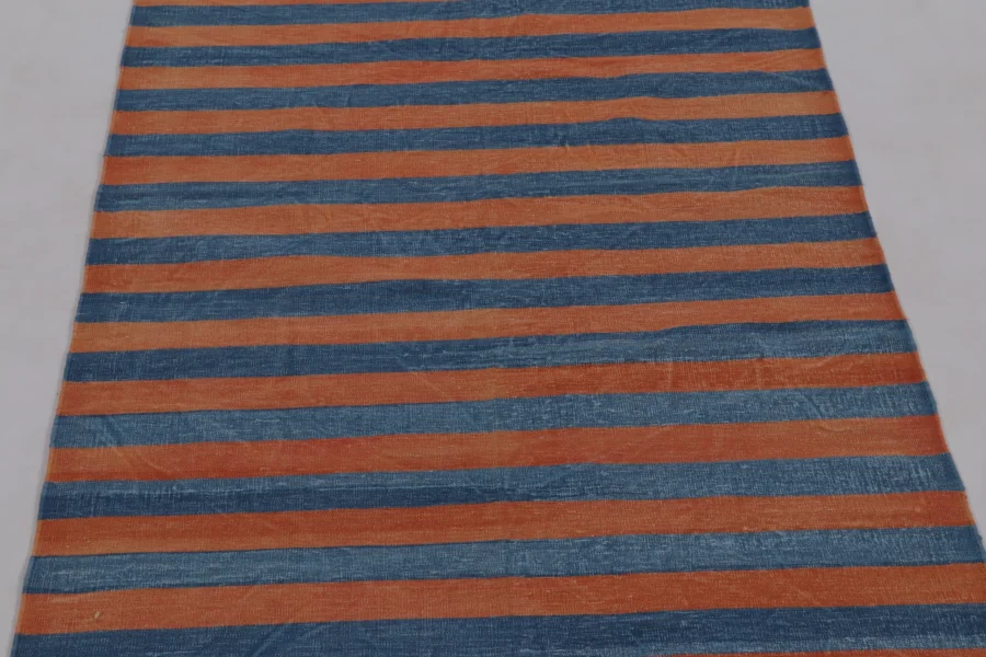 Contemporary Striped Dhurrie Runner Flatweave