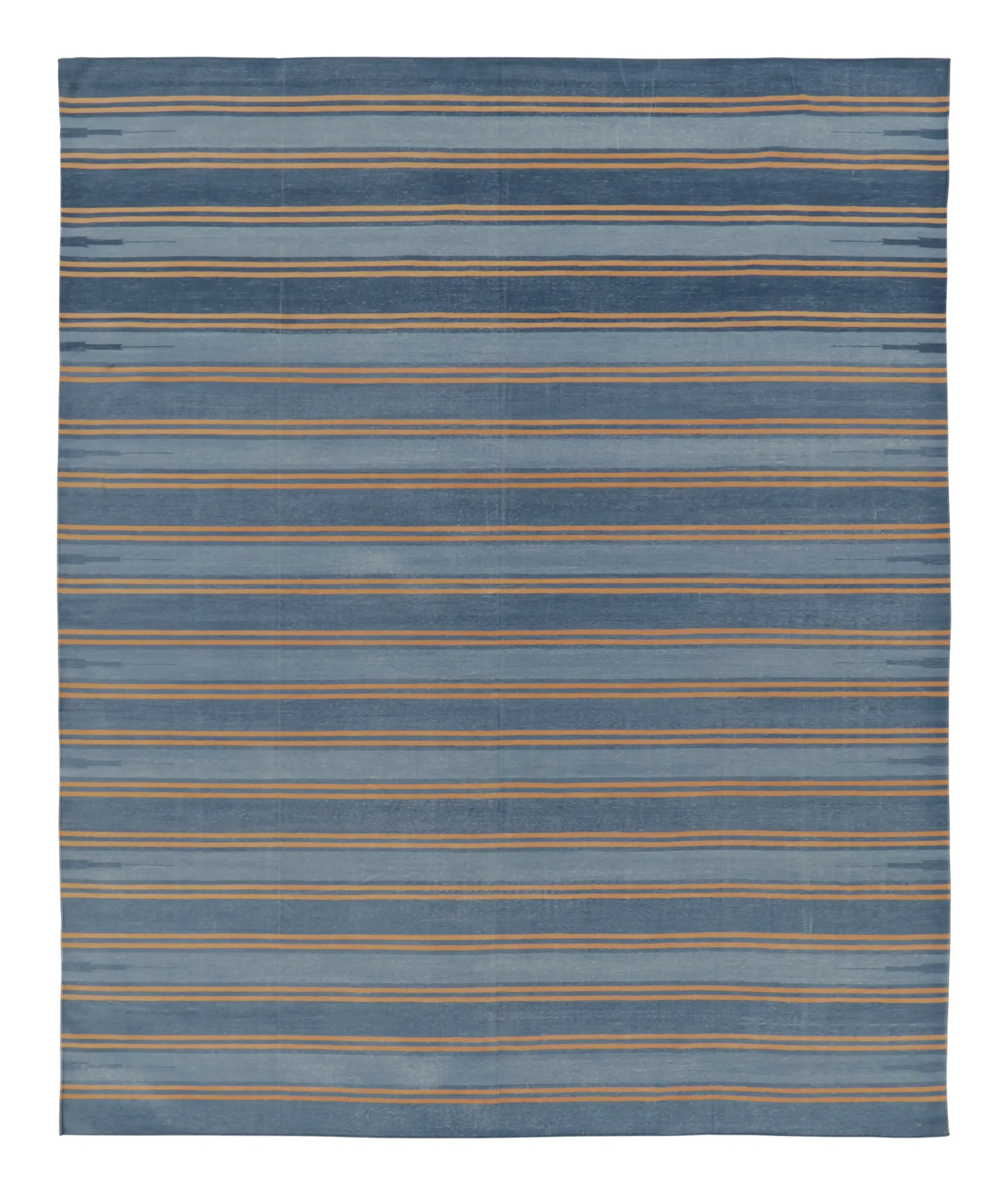 Contemporary Striped Dhurrie Flatweave Rug