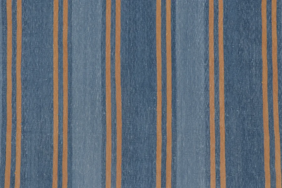 Contemporary Striped Dhurrie Flatweave Rug