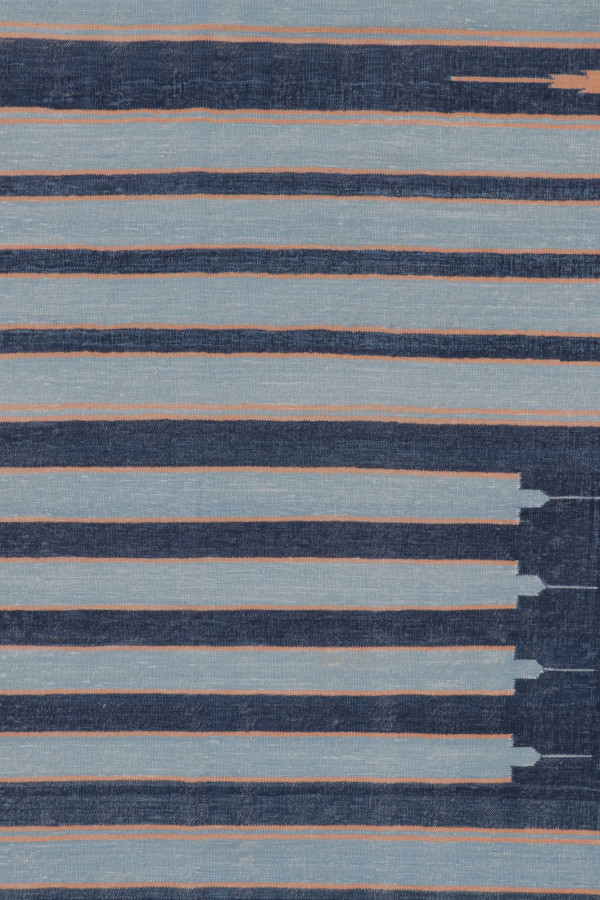 Contemporary Striped Dhurrie Geometric Flatweave