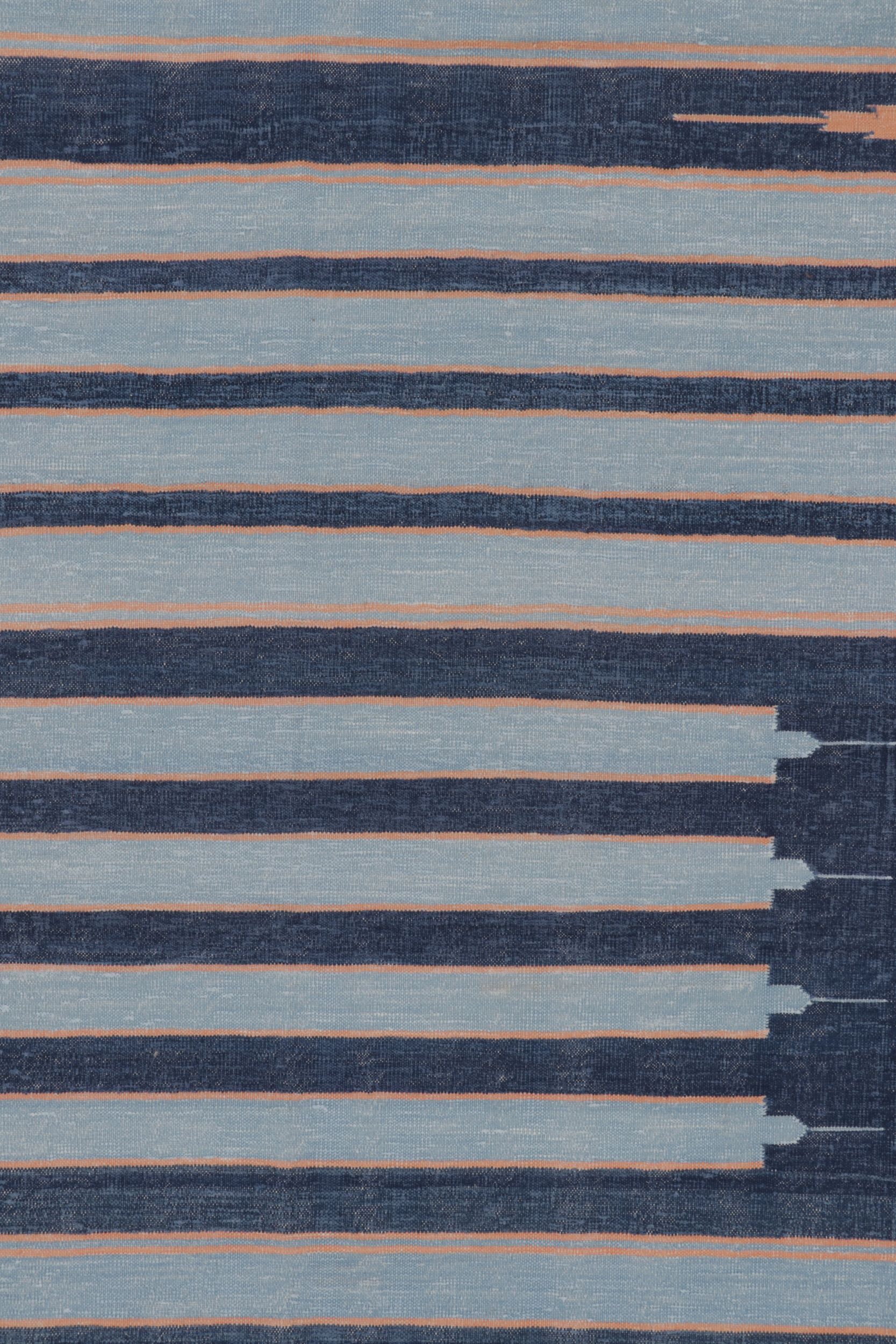 Contemporary Striped Dhurrie Geometric Flatweave